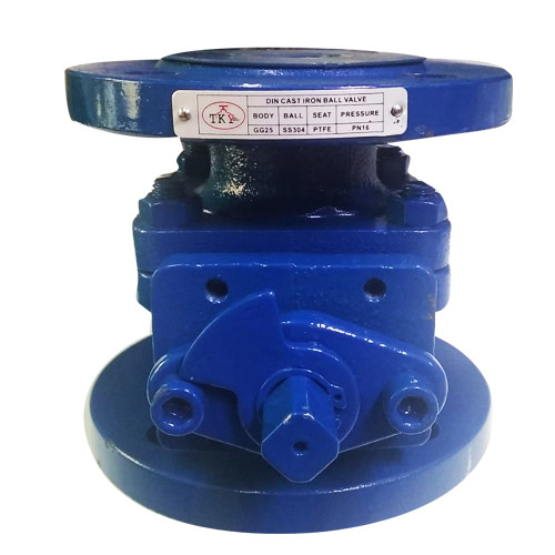C.I Ball Valve PN16 2PC Design F/T
